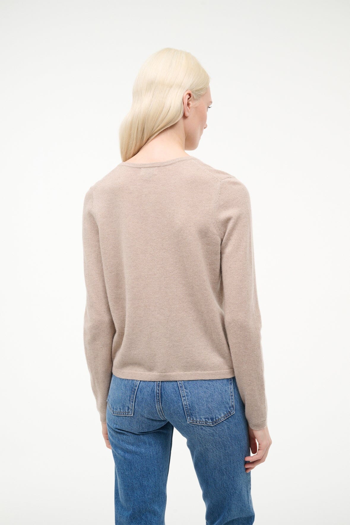 MIDNIGHT CASHMERE CARDIGAN | STONE