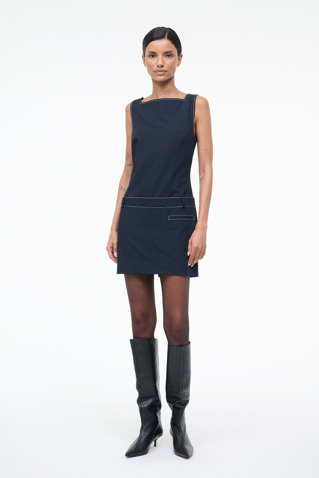 SKYLA DRESS | NAVY