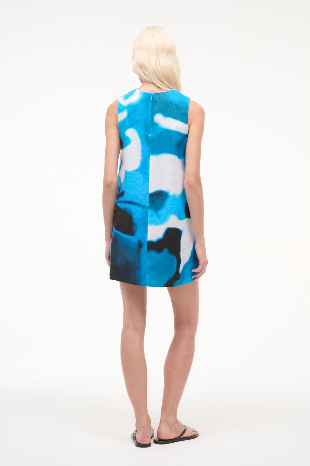 BREA LINEN DRESS | BLUE HAZE