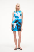 BREA LINEN DRESS | BLUE HAZE