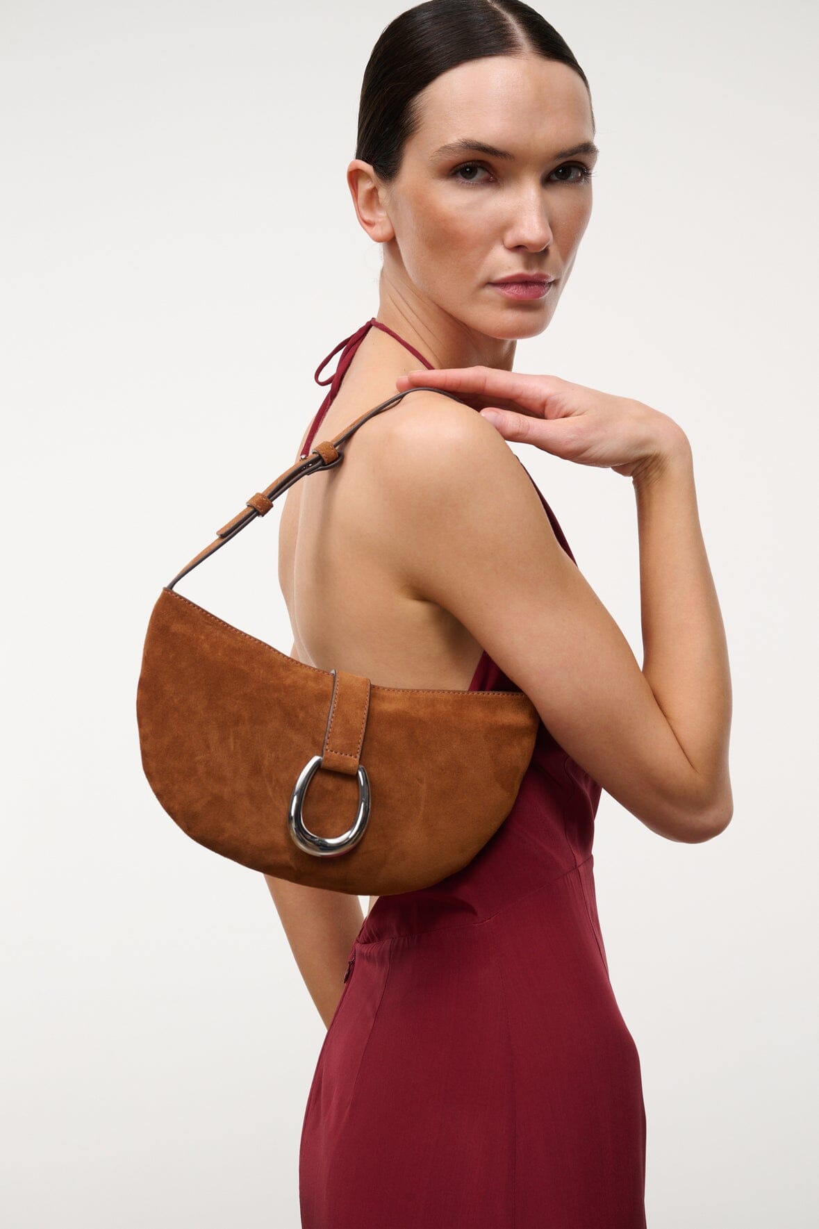 HARLOW CRESCENT SHOULDER BAG | TABAC