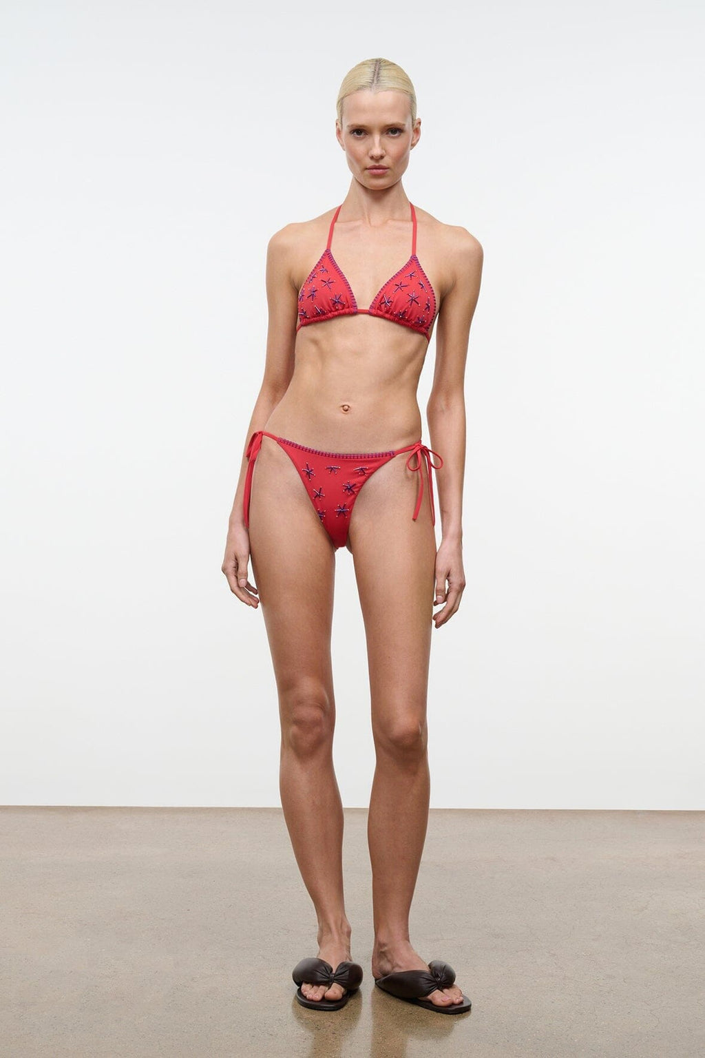 LIDO TRIANGLE BIKINI TOP | PAINTED FOULARD