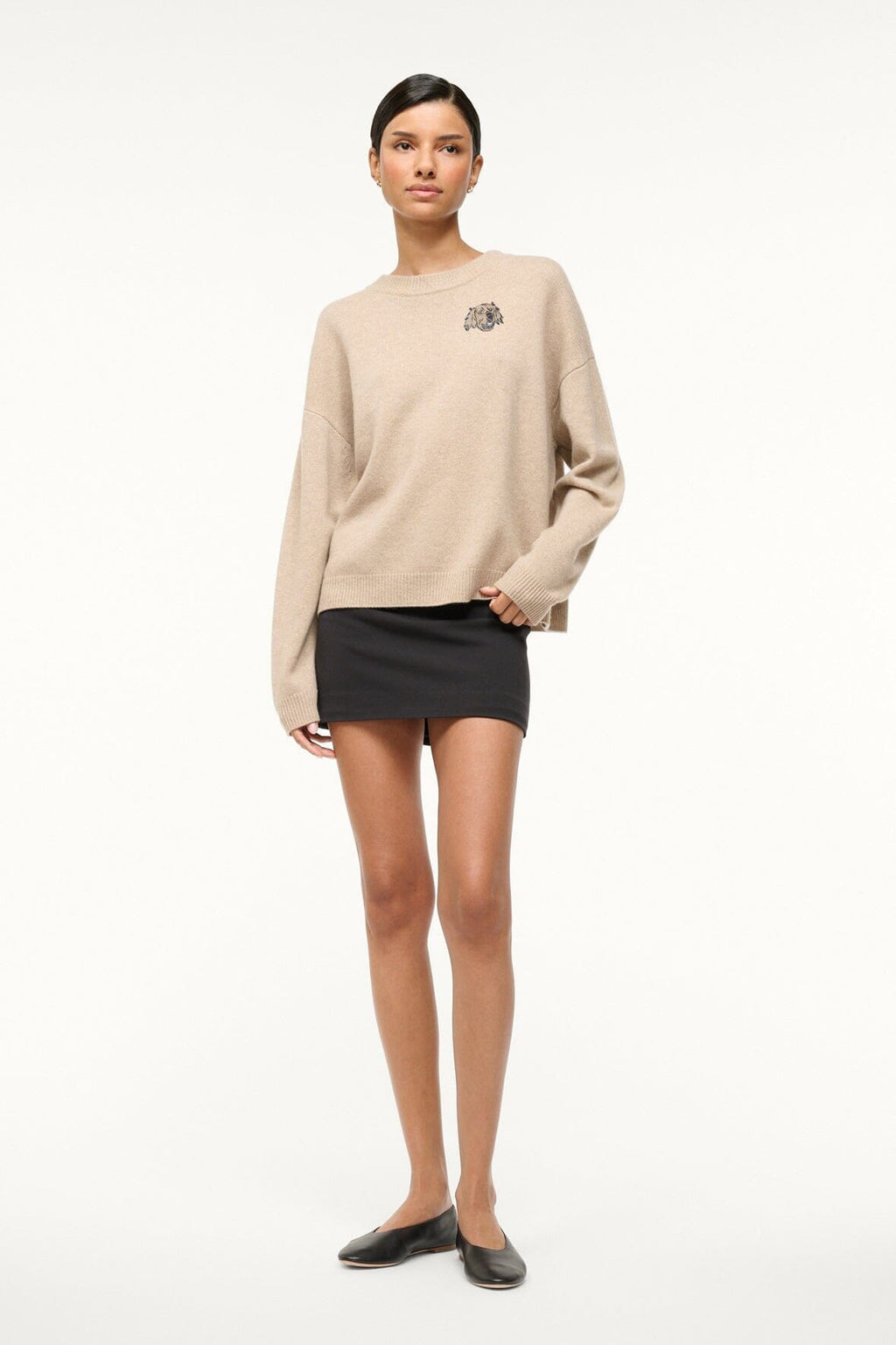 CUSTOM STAUD x C.BONZ SERRANO CASHMERE SWEATER | STONE