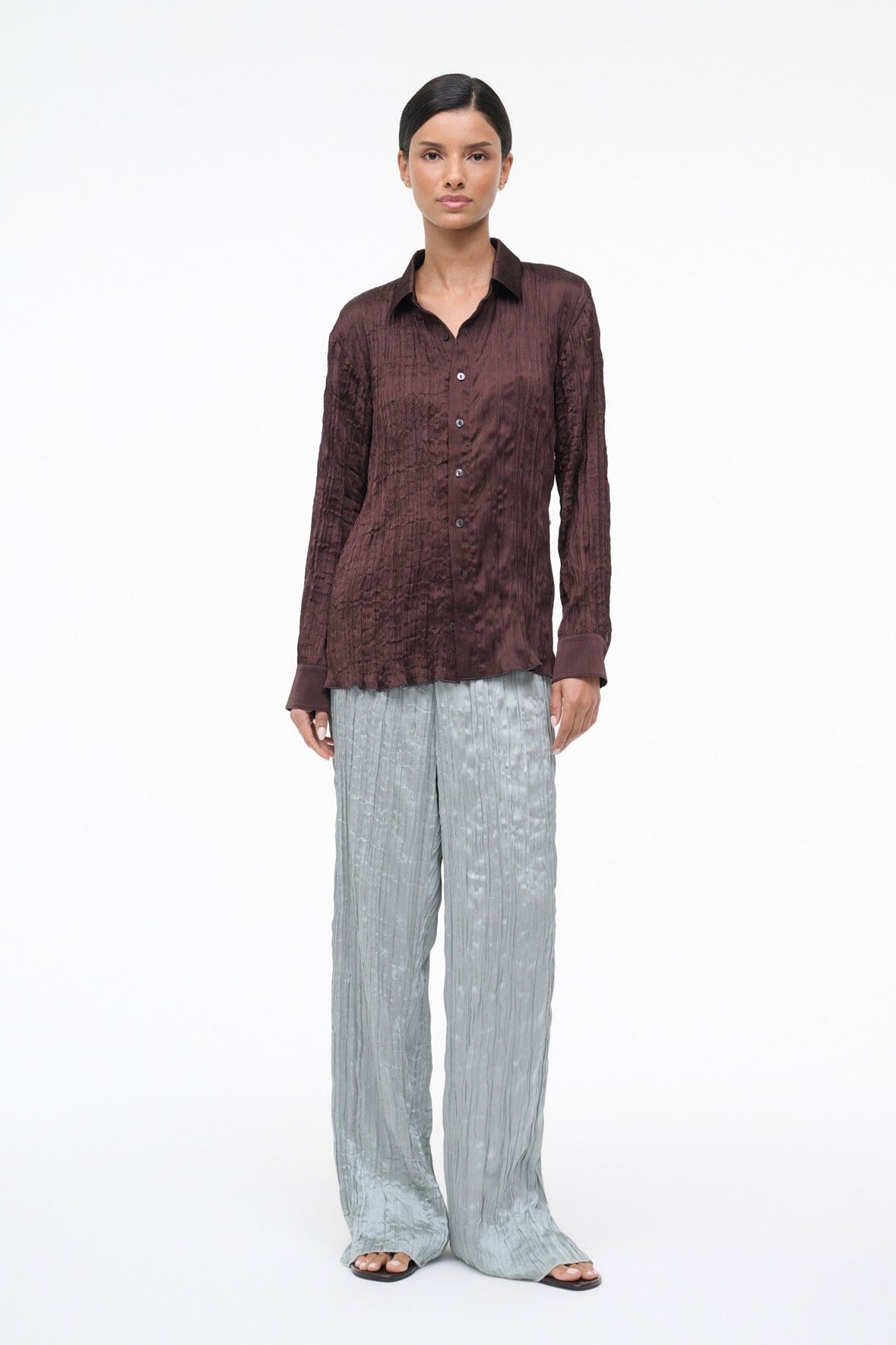 SUKI SHIRT | EARTH PLISSE