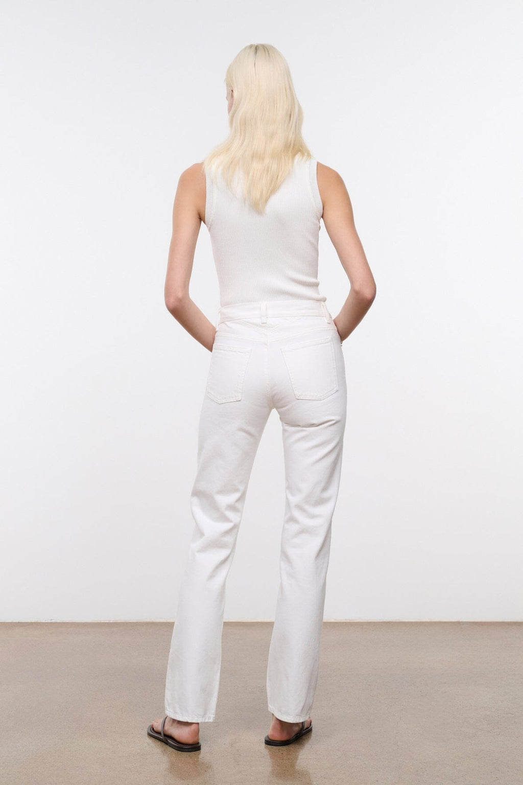 TEDDY STRAIGHT JEAN | WHITE