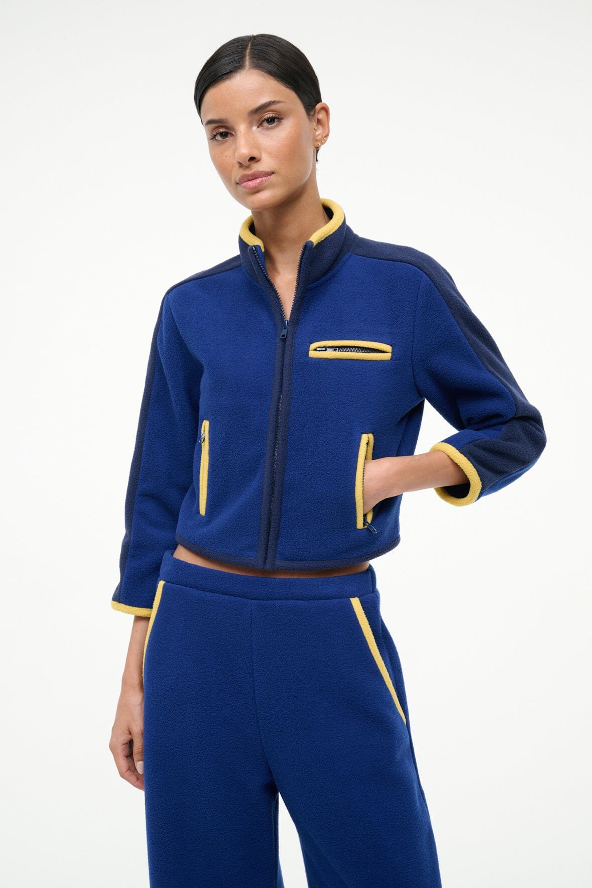 JETER JACKET | ROYAL CHARTREUSE