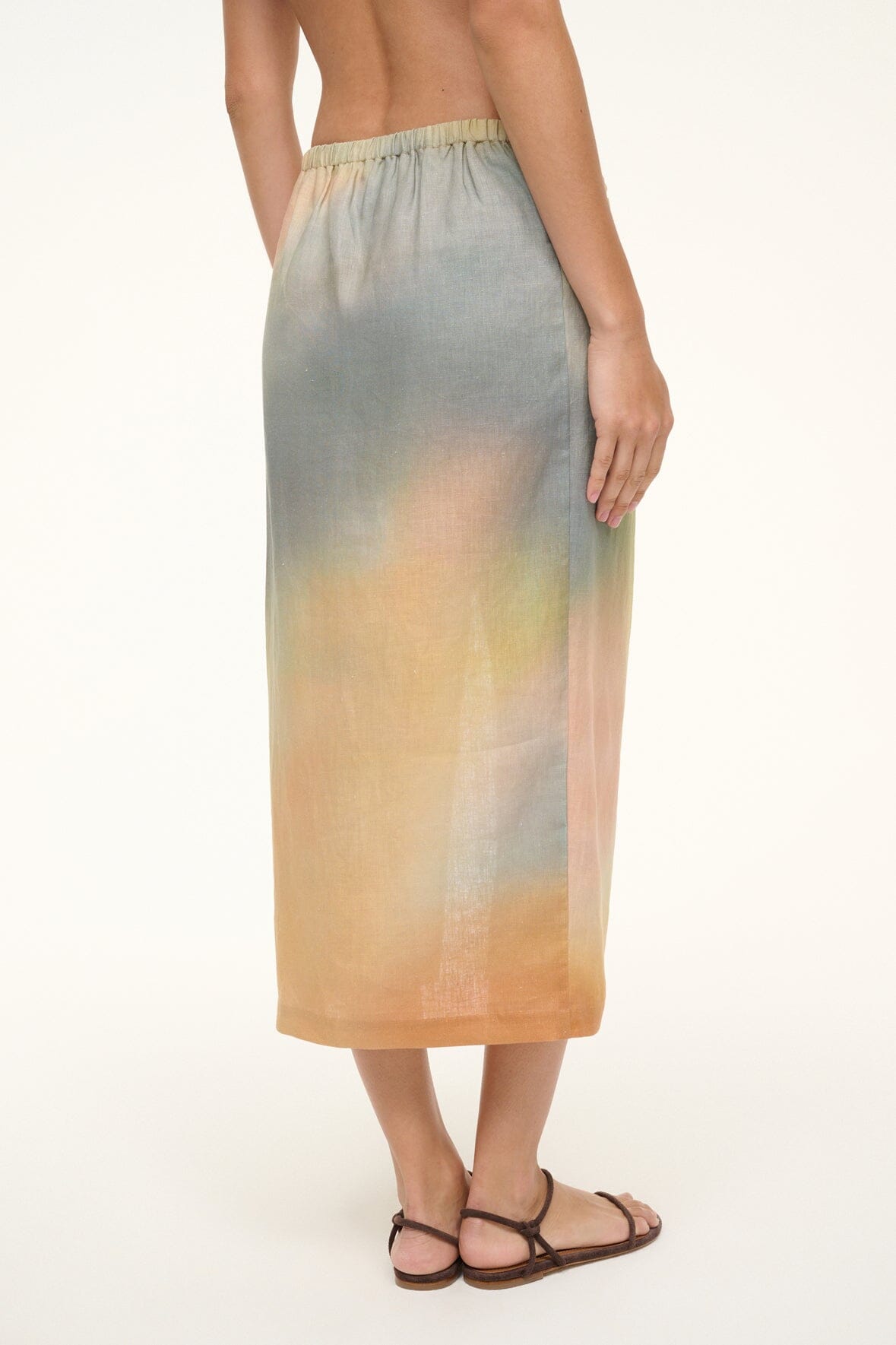 PORTO LINEN SKIRT | PASTEL CLOUDS