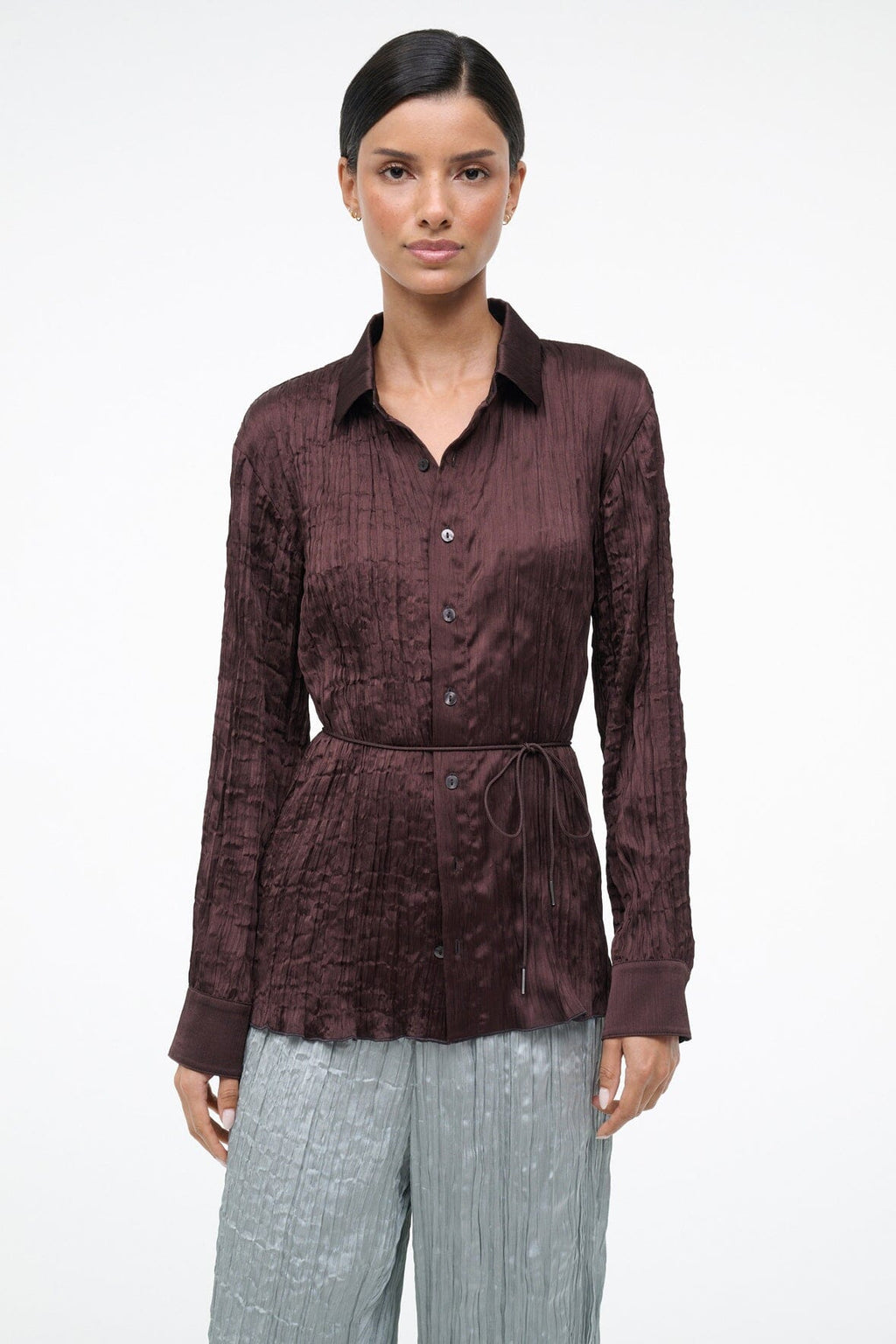 SUKI SHIRT | EARTH PLISSE