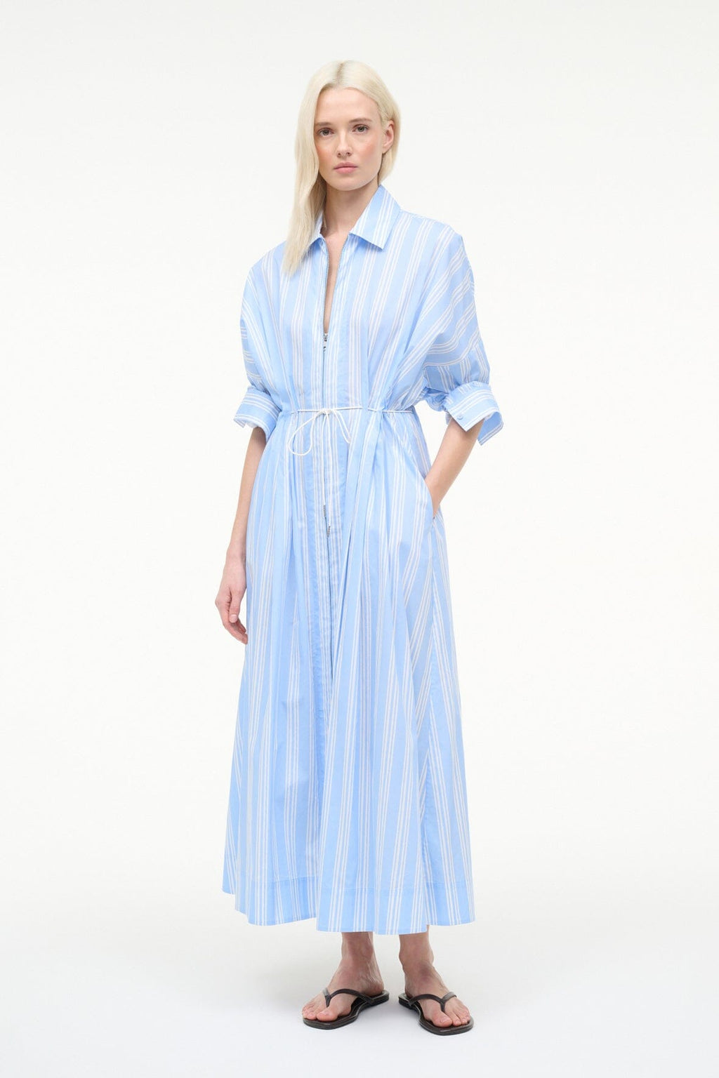CHI MIDI DRESS | VENTURA STRIPE