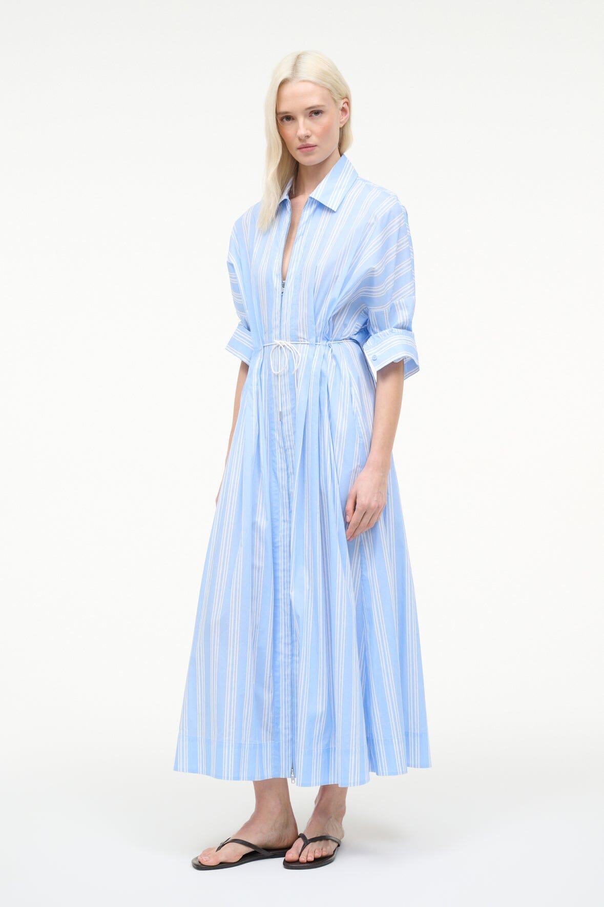 CHI MIDI DRESS | VENTURA STRIPE