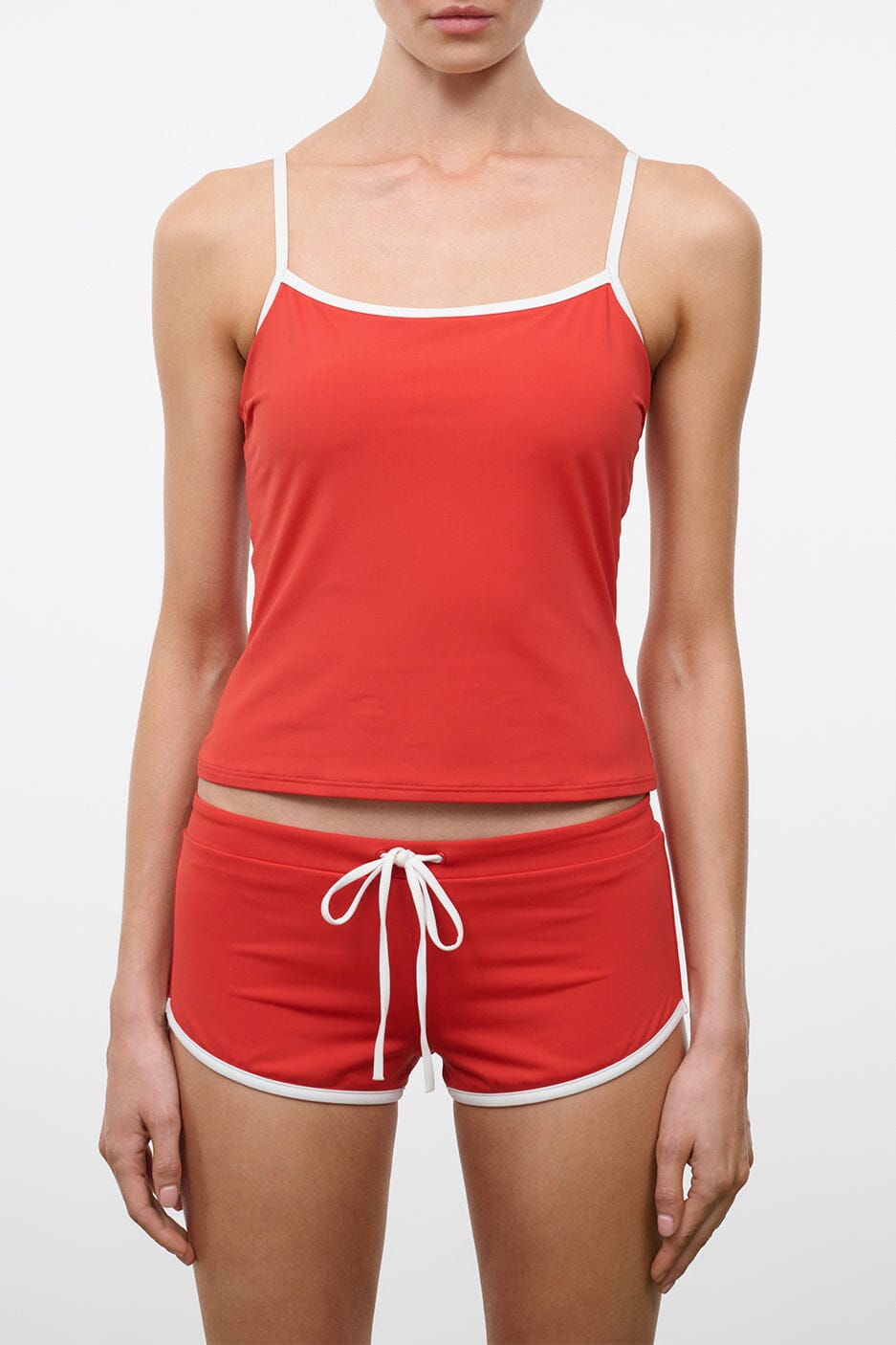 CLEO TANKINI TOP | TOMATO