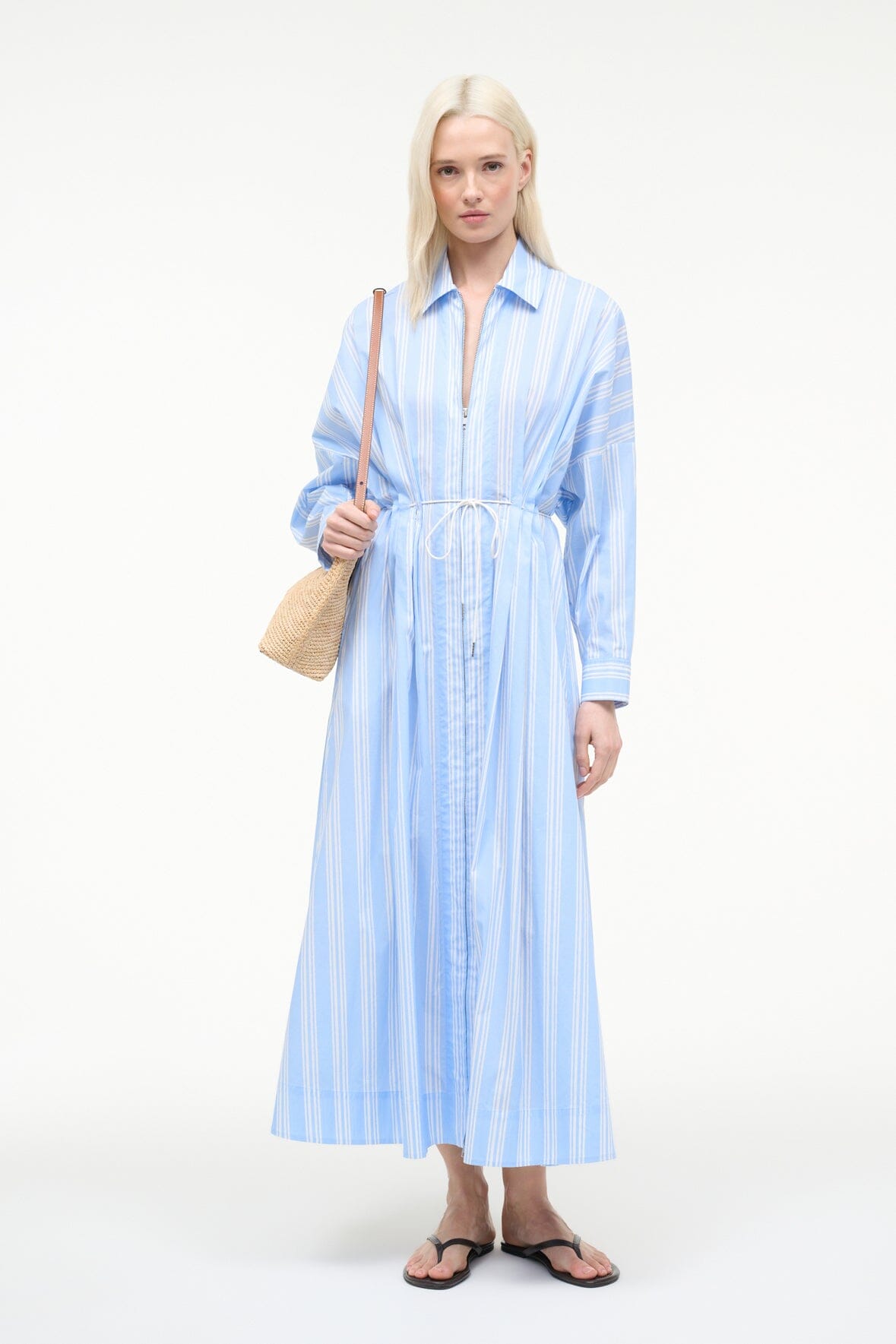 CHI MIDI DRESS | VENTURA STRIPE