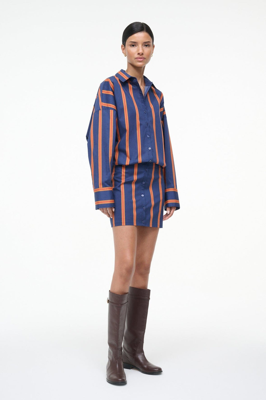 CYNTHIA DRESS | RAILROAD STRIPE