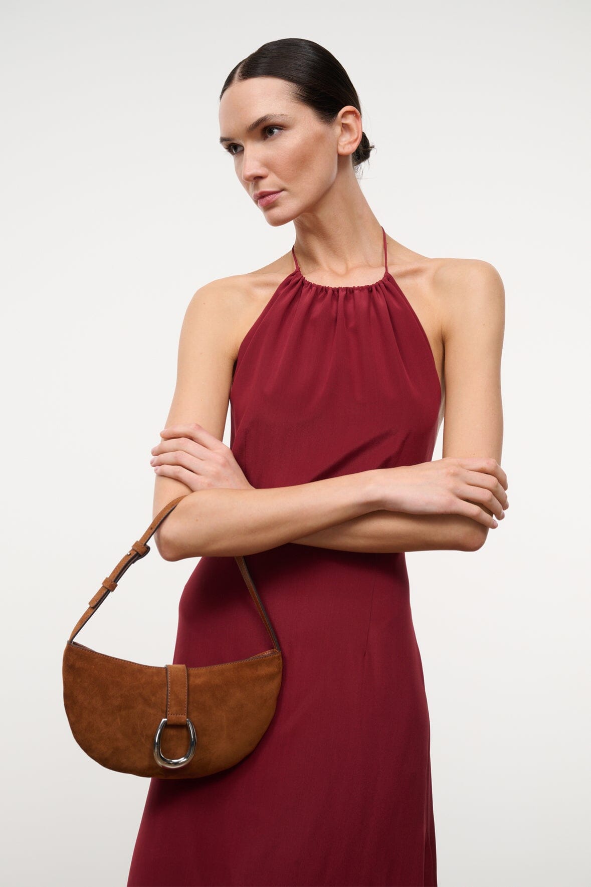 HARLOW CRESCENT SHOULDER BAG | TABAC