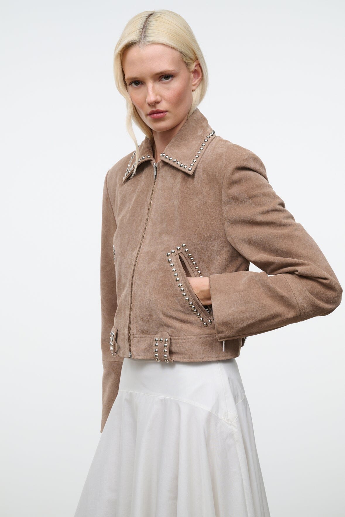 HUGO SUEDE JACKET | DUNE