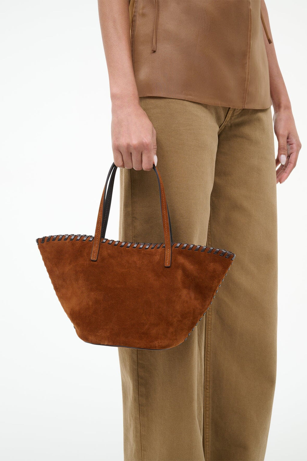 CARO BUCKET BAG | TABAC SUEDE ESPRESSO