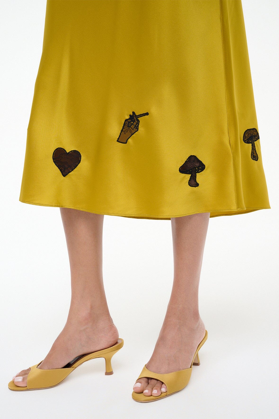 KIN SILK SKIRT | TURMERIC