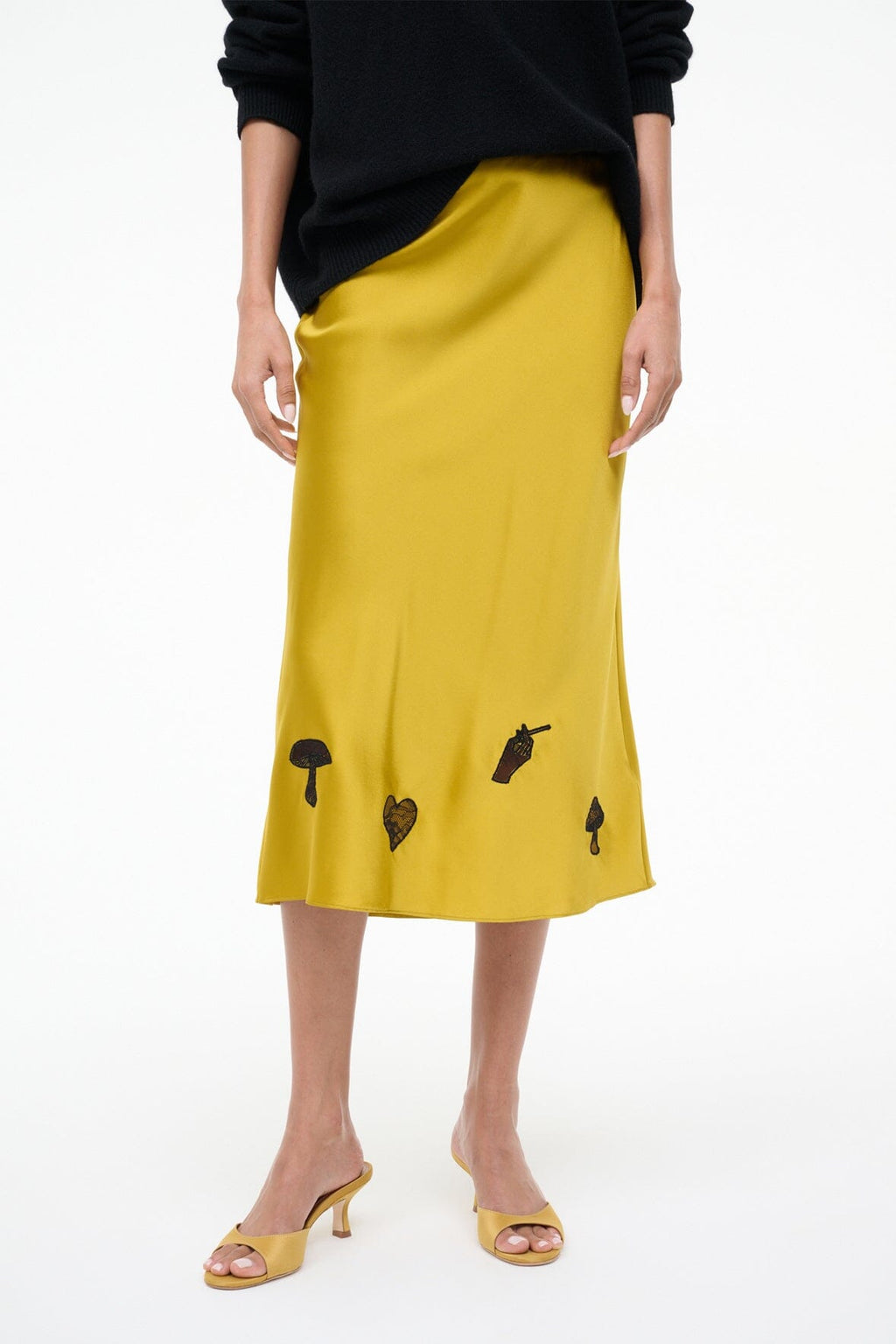 KIN SILK SKIRT | TURMERIC