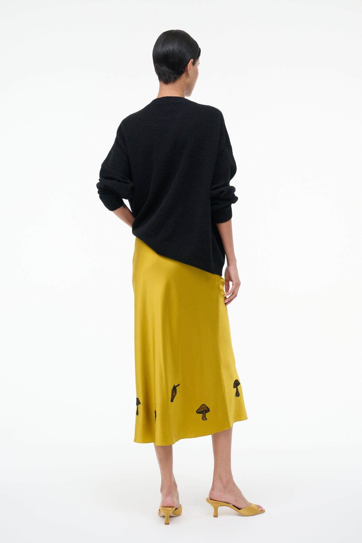 KIN SILK SKIRT | TURMERIC