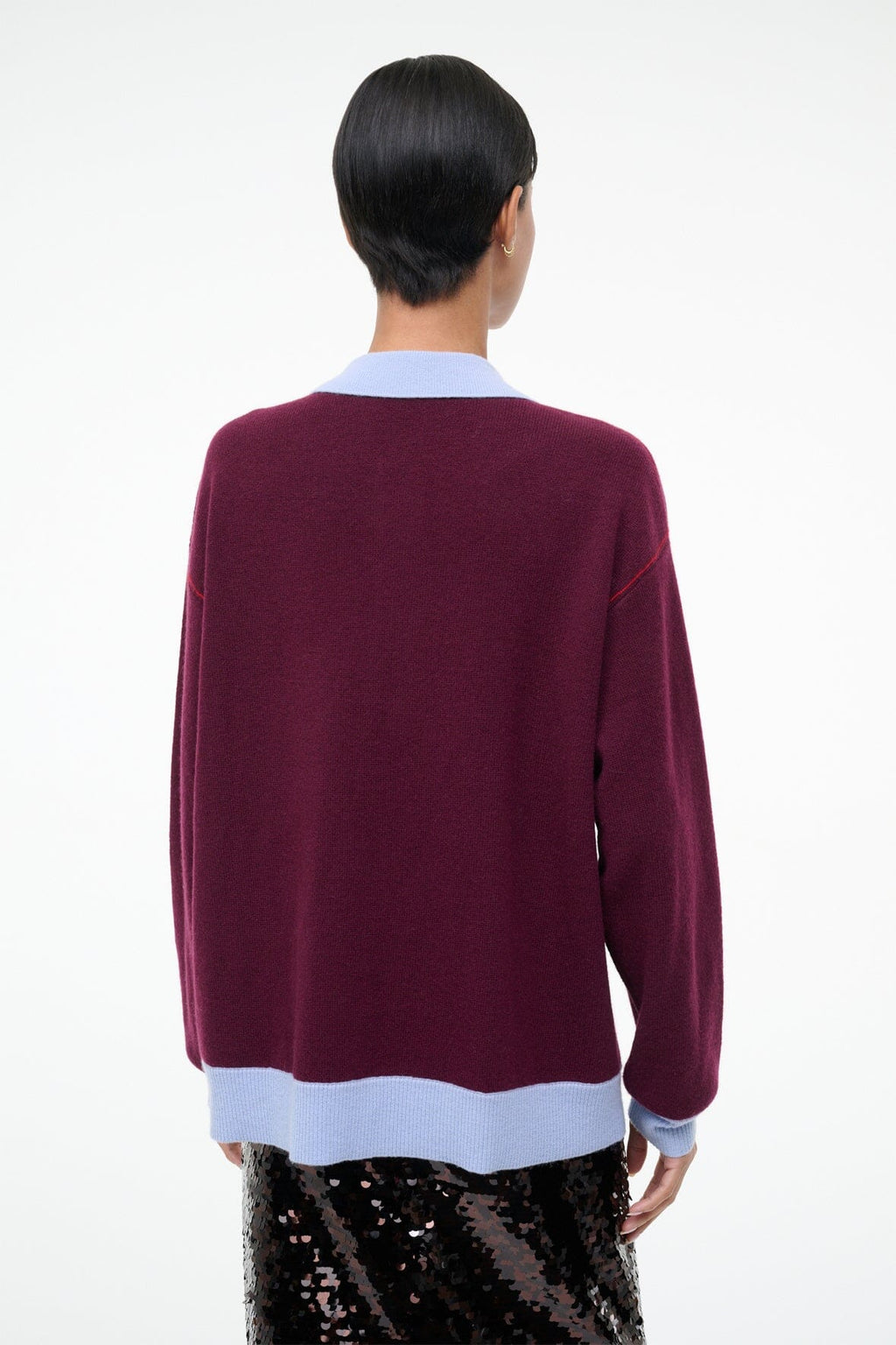 MICHAEL CASHMERE SWEATER | CRIMSON