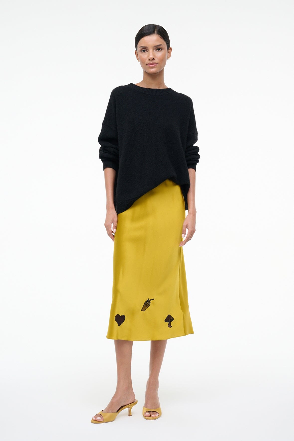 KIN SILK SKIRT | TURMERIC