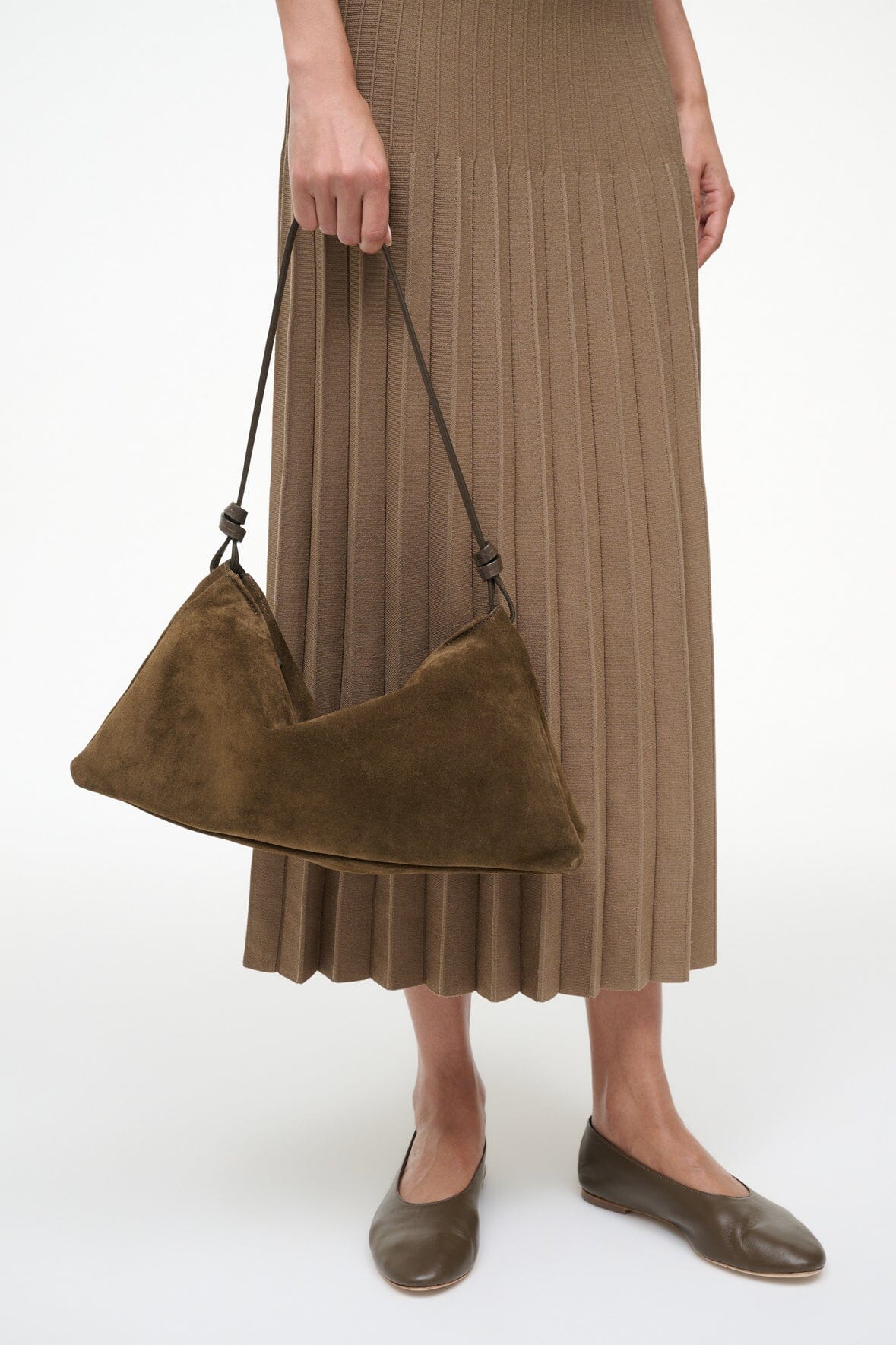 WALLY SHOULDER BAG | TRUFFLE SUEDE