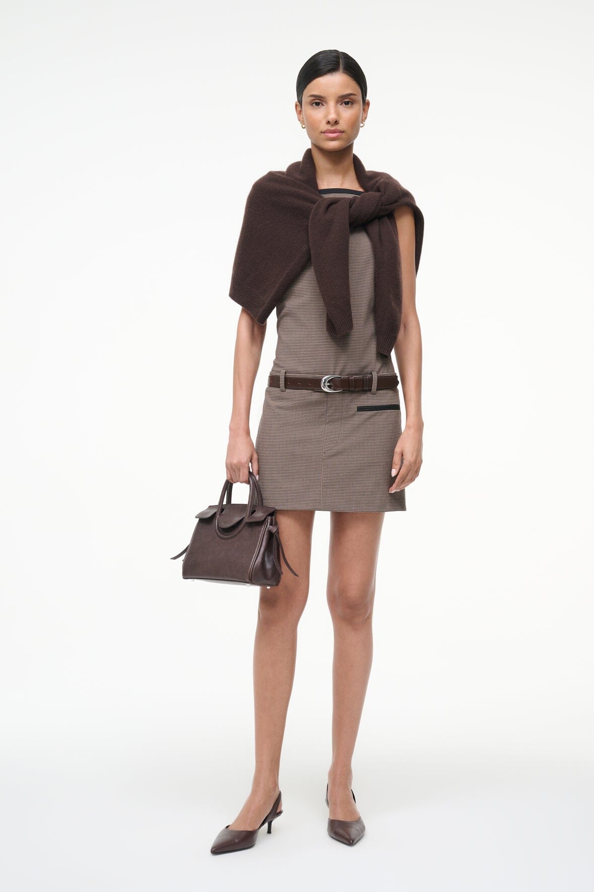 SKYLA DRESS | HOUNDSTOOTH