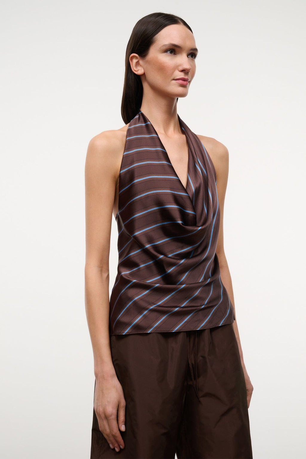 LIORA SILK TOP | REDONDO STRIPE