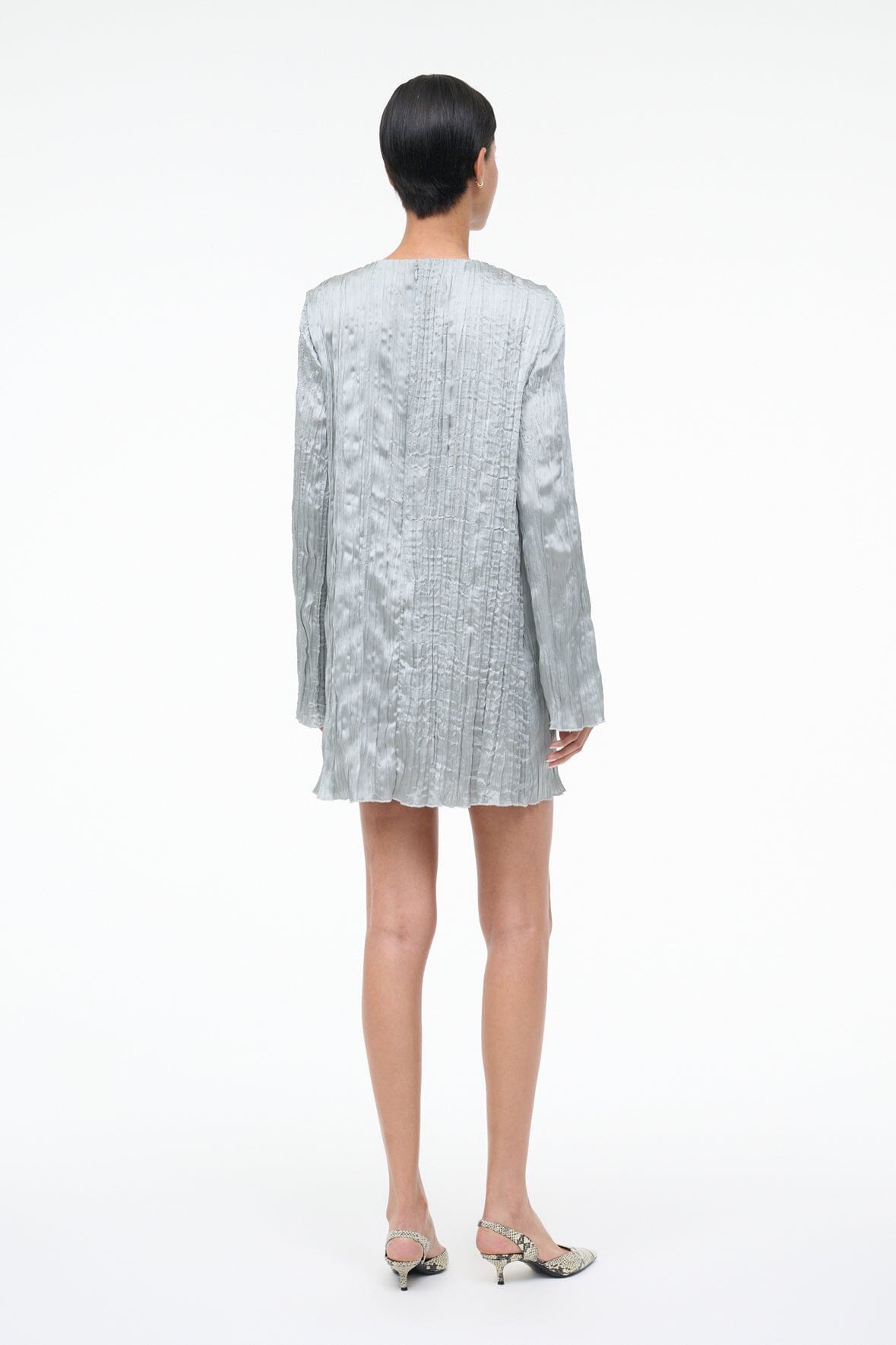KONA DRESS | SILVER SAGE PLISSE