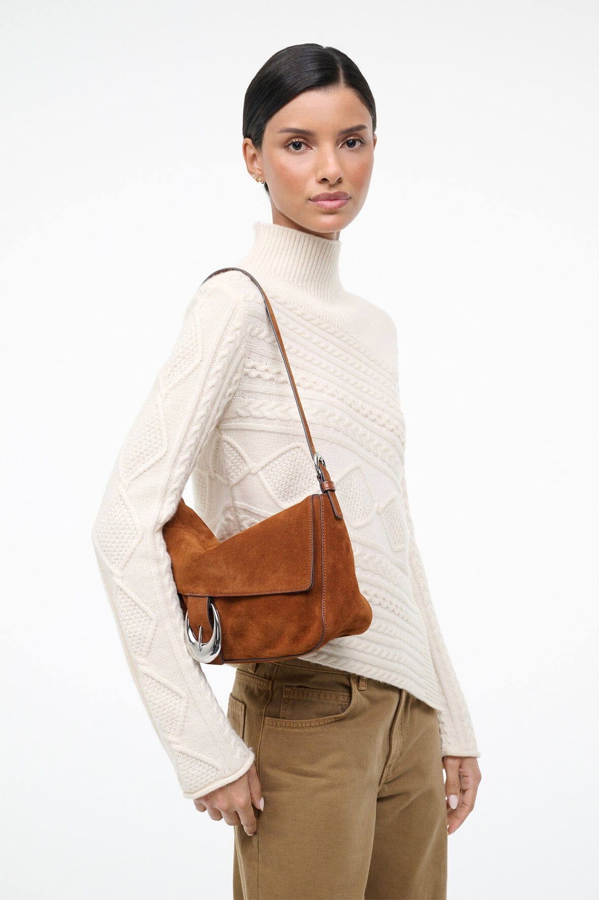 HARLOW MEDIUM BAG | TABAC SUEDE