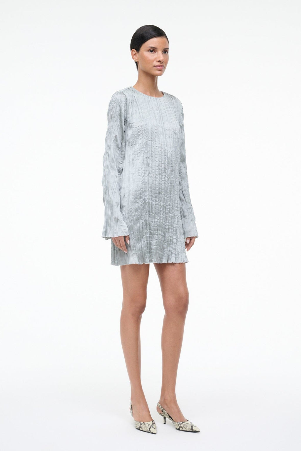 KONA DRESS | SILVER SAGE PLISSE