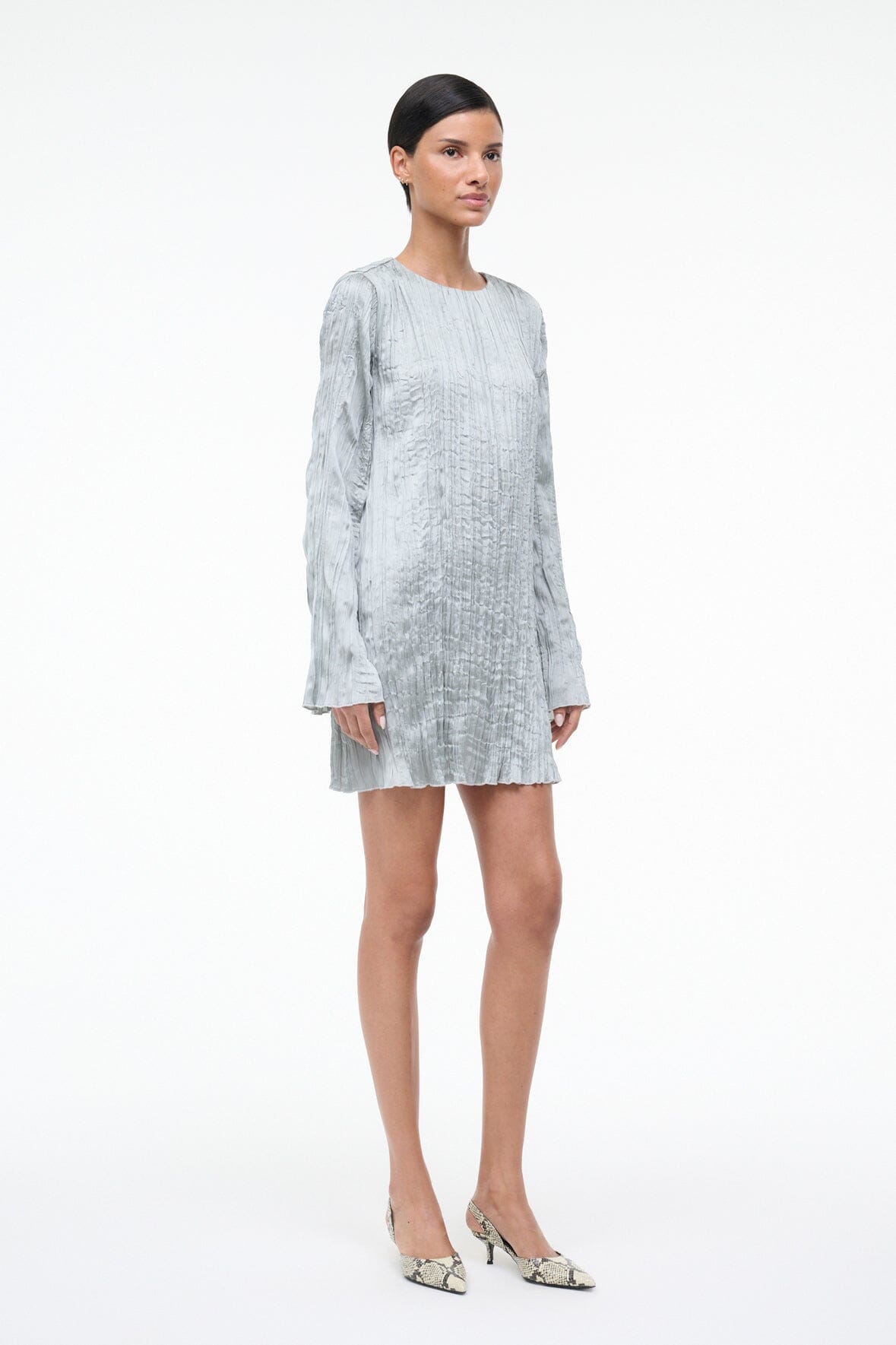 KONA DRESS | SILVER SAGE PLISSE