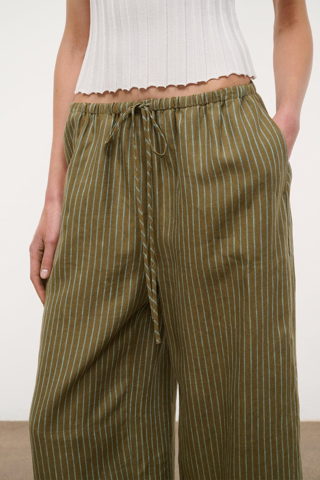 MATEO LINEN PANT | PORTO STRIPE
