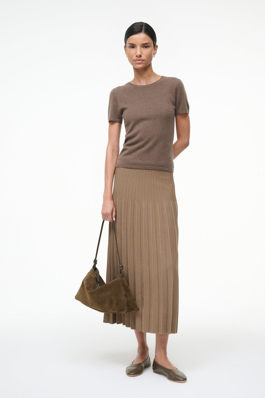 EASY CASHMERE TEE | TRUFFLE