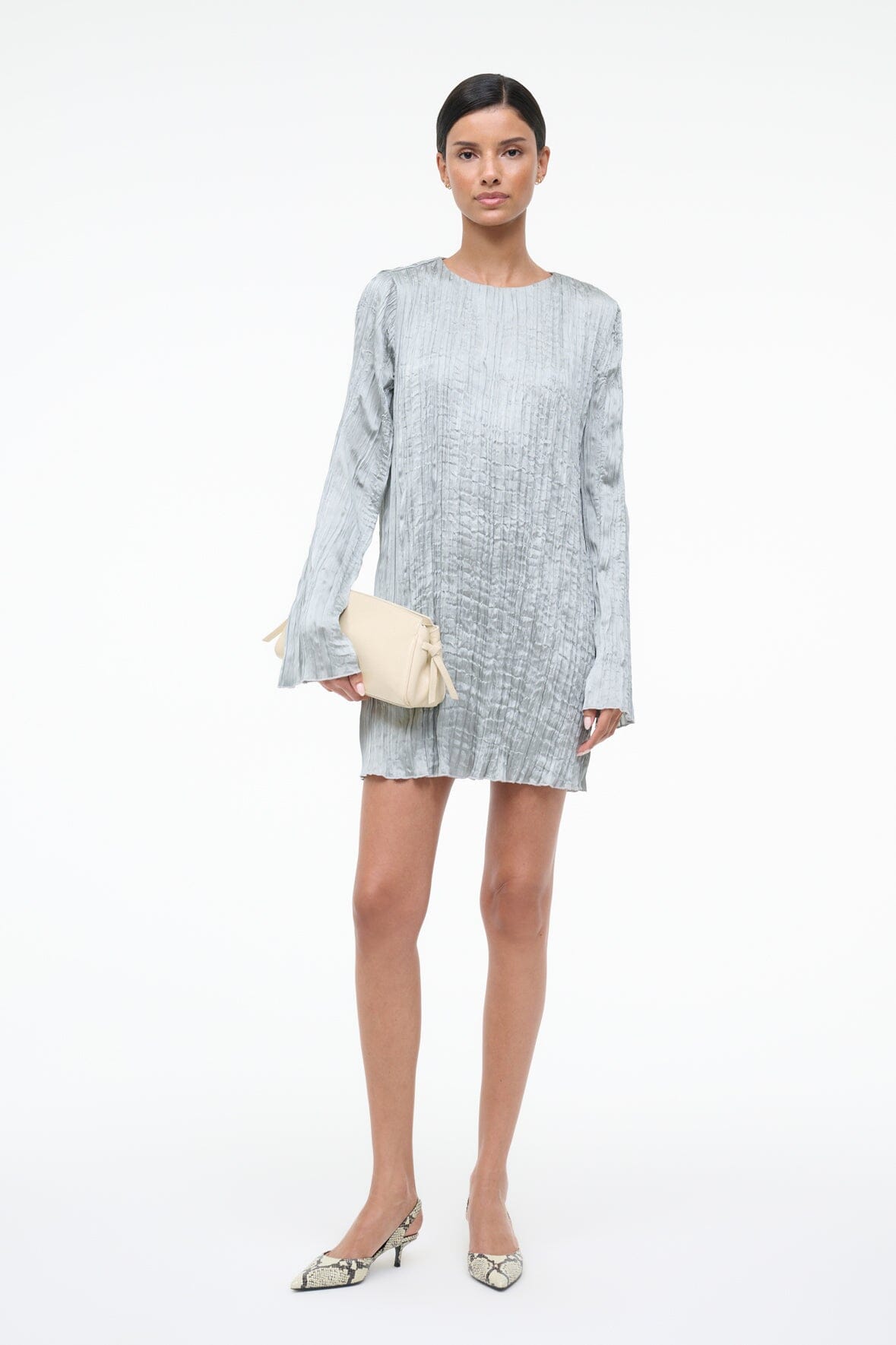 KONA DRESS | SILVER SAGE PLISSE