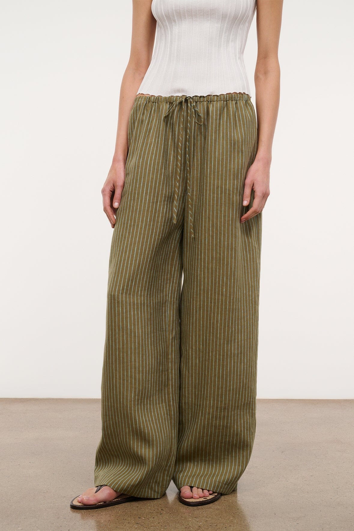 MATEO LINEN PANT | PORTO STRIPE