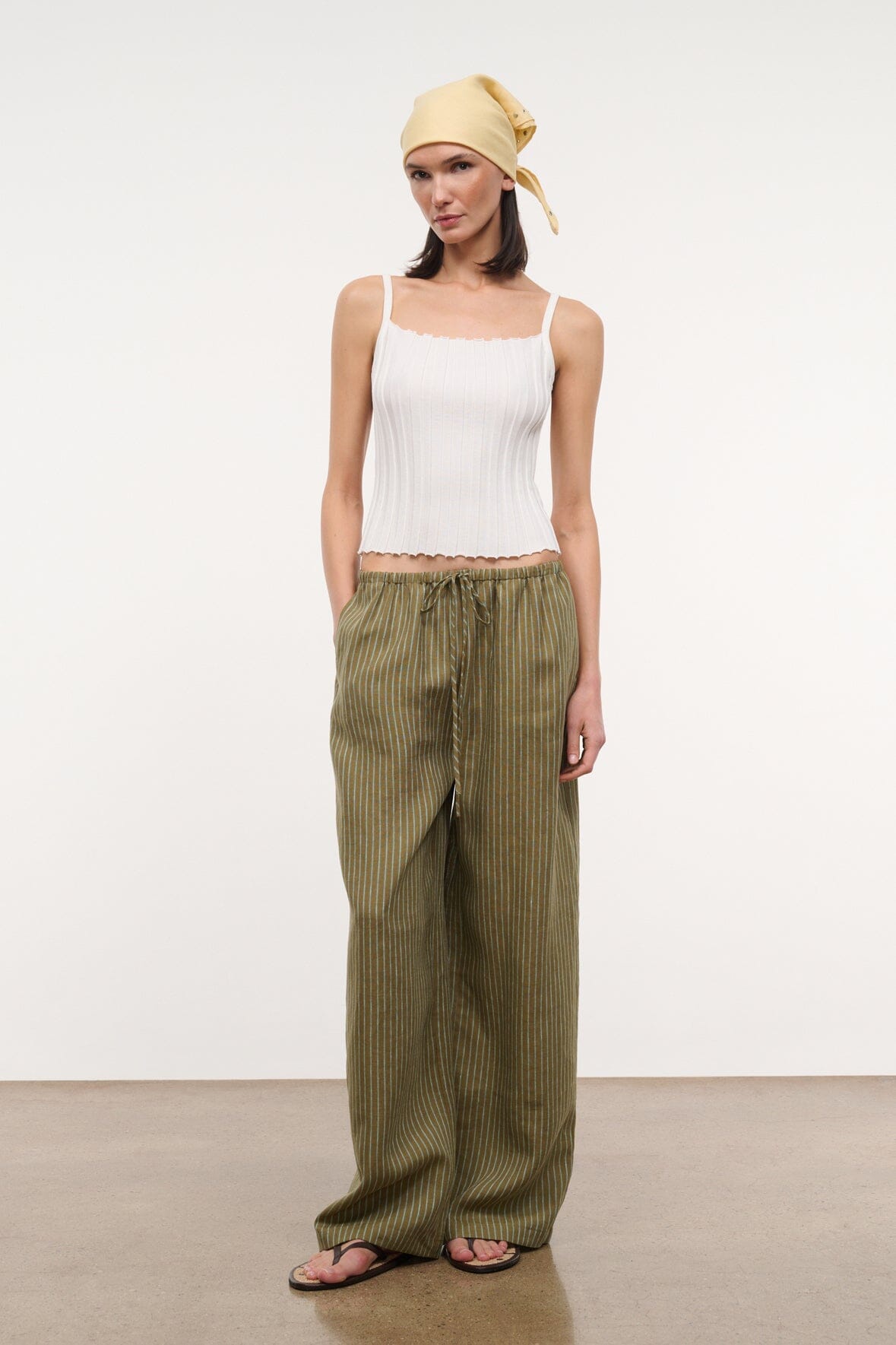 MATEO LINEN PANT | PORTO STRIPE