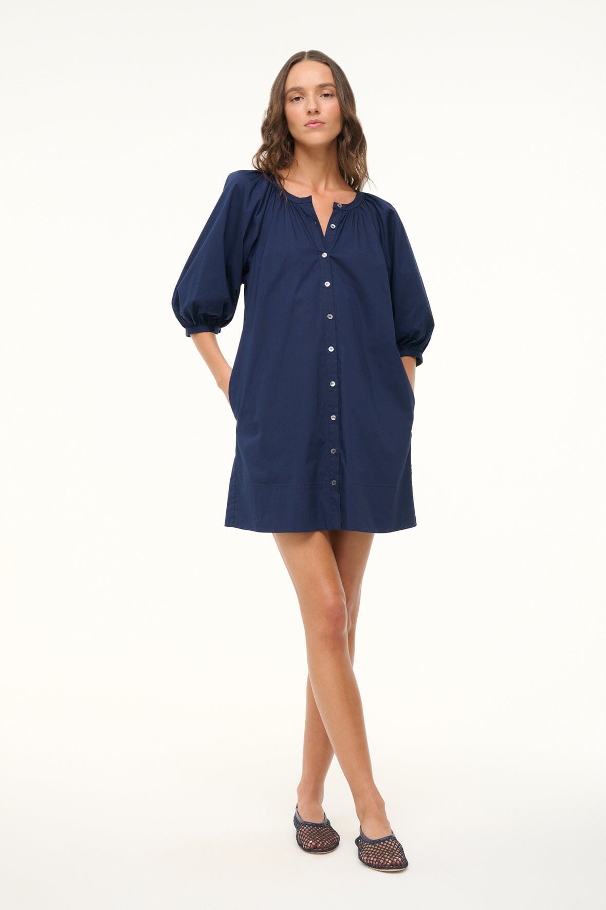 MINI VINCENT DRESS | KHAKI STRIPE