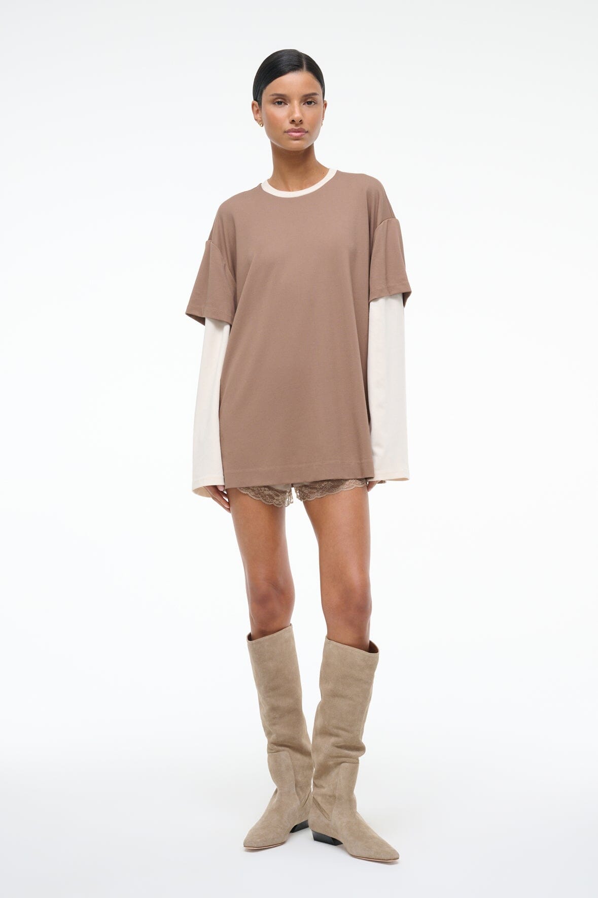 WILLIAM TEE | TAUPE ECRU