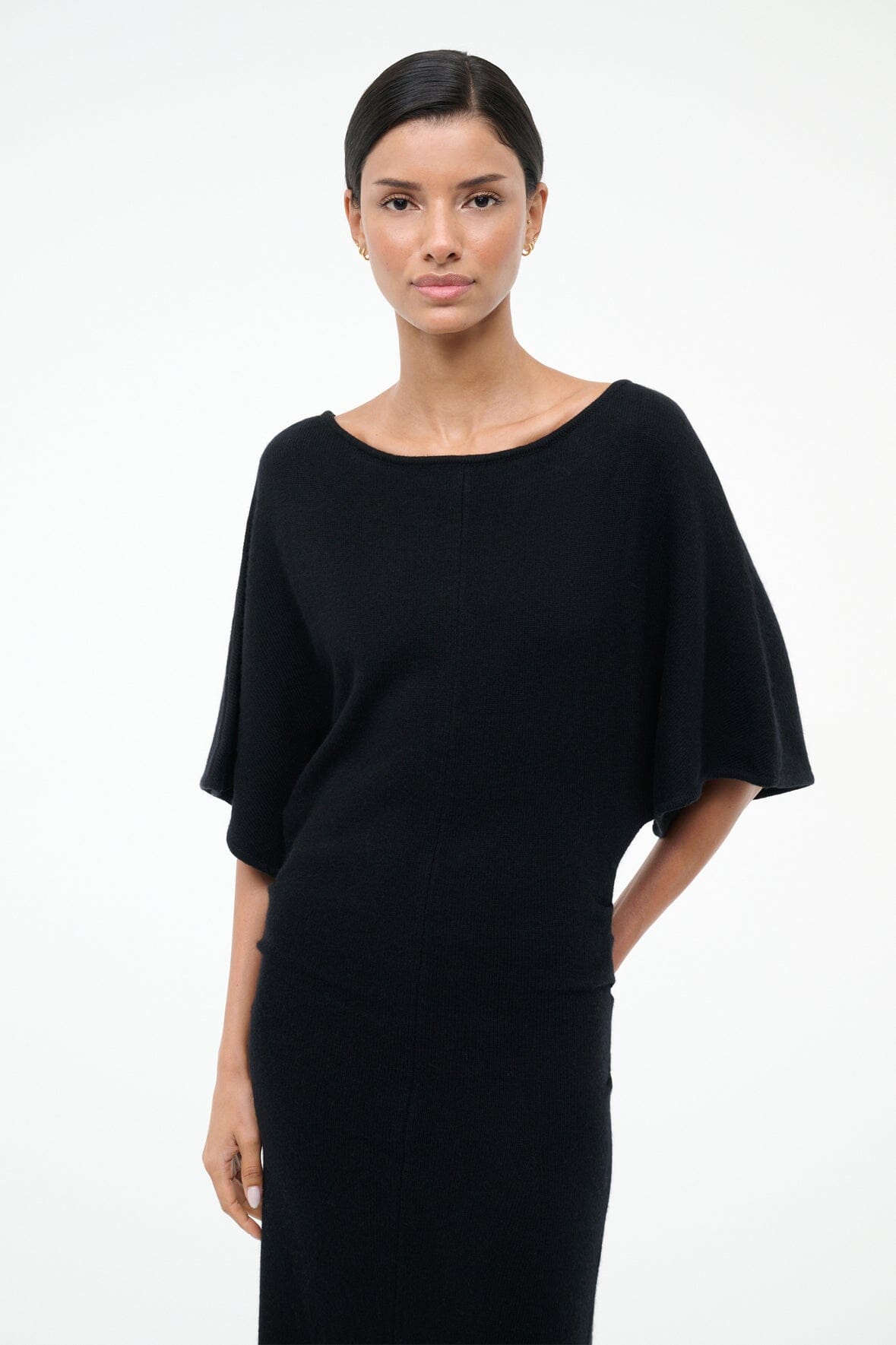 AMELIE SWEATER DRESS | BLACK