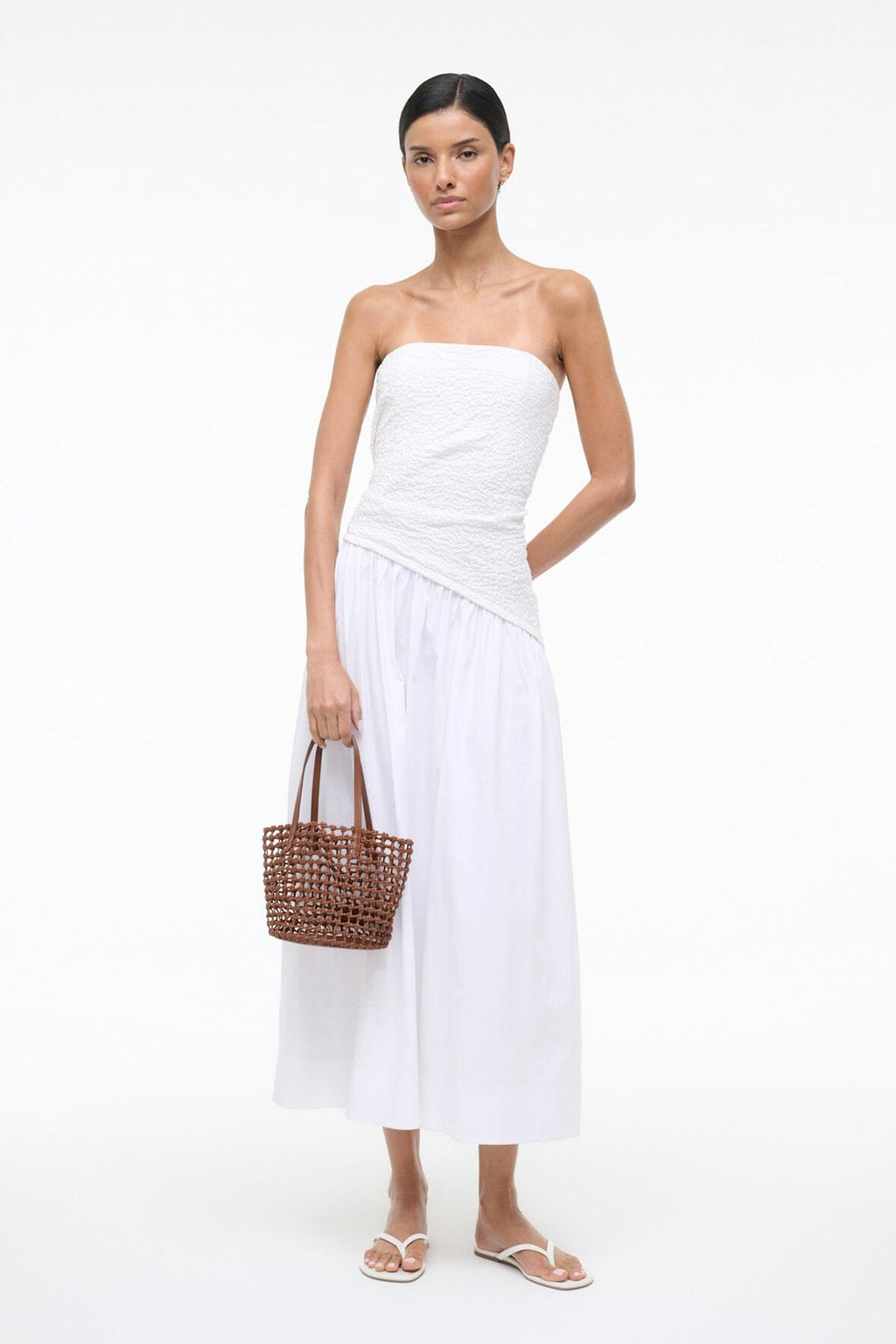 CARO BUCKET BAG | TAN WOVEN