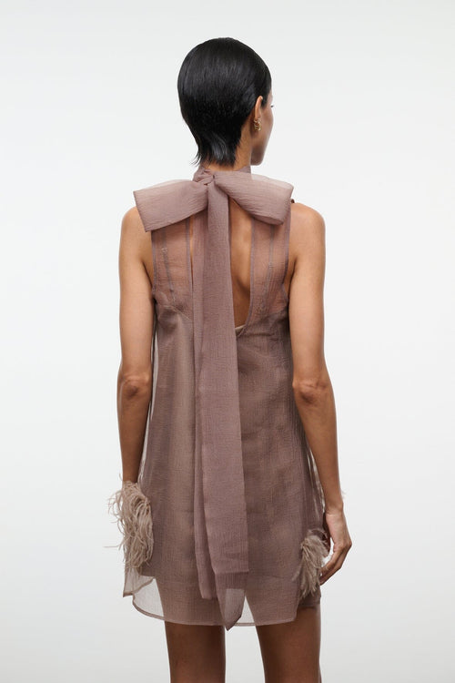 ALBEE MINI DRESS | TRUFFLE