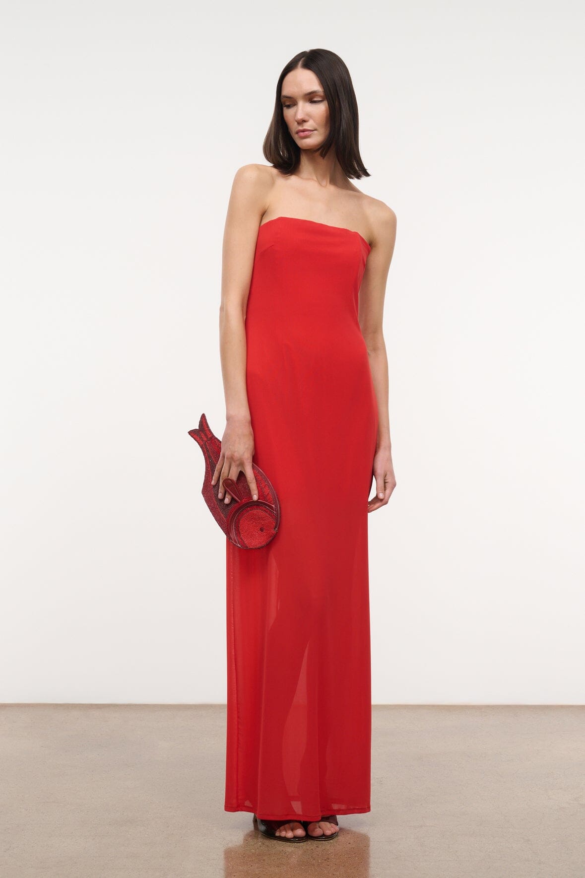 LILIANA DRESS | TOMATO