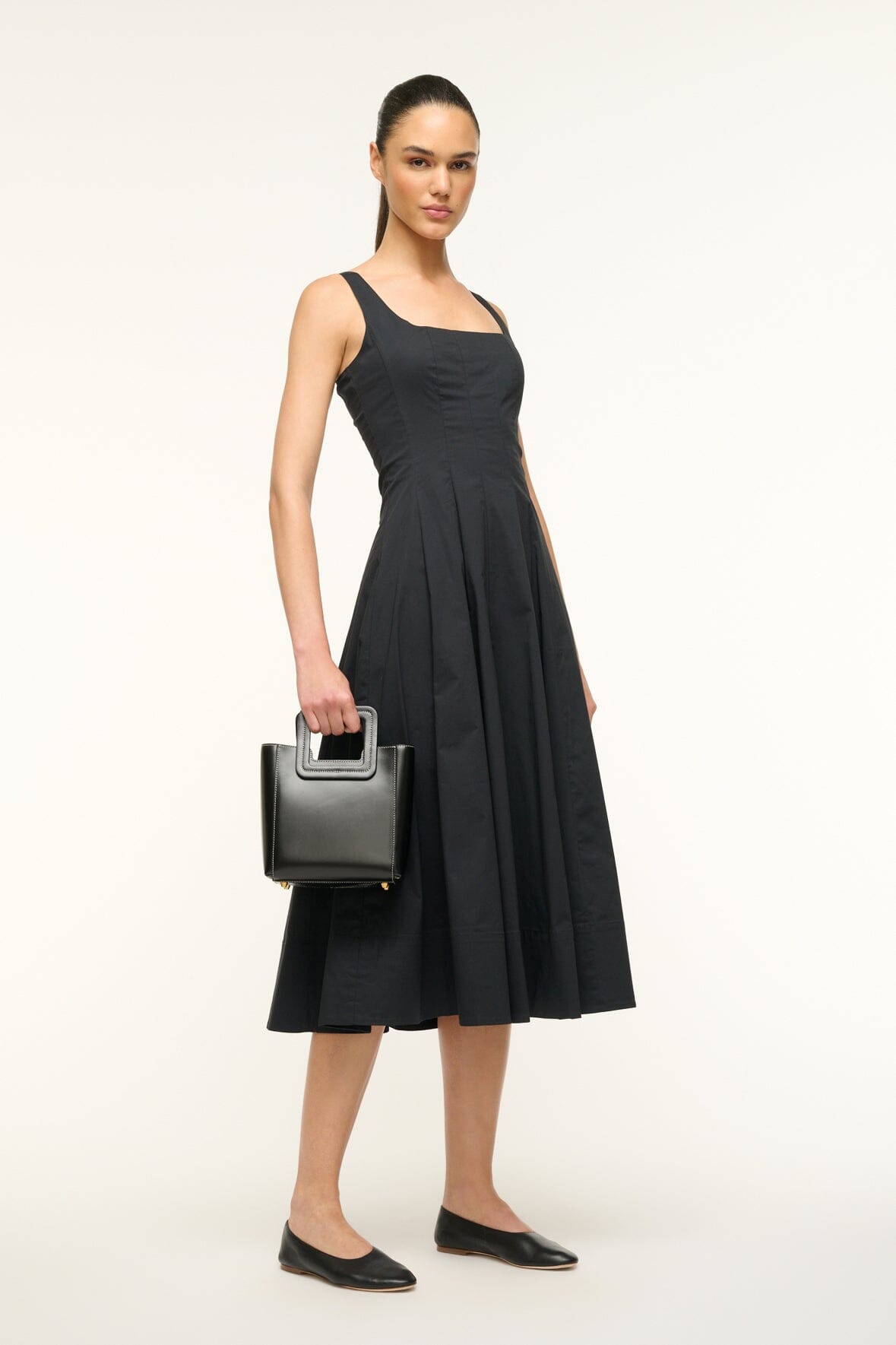 MINI SHIRLEY LEATHER BAG | BLACK