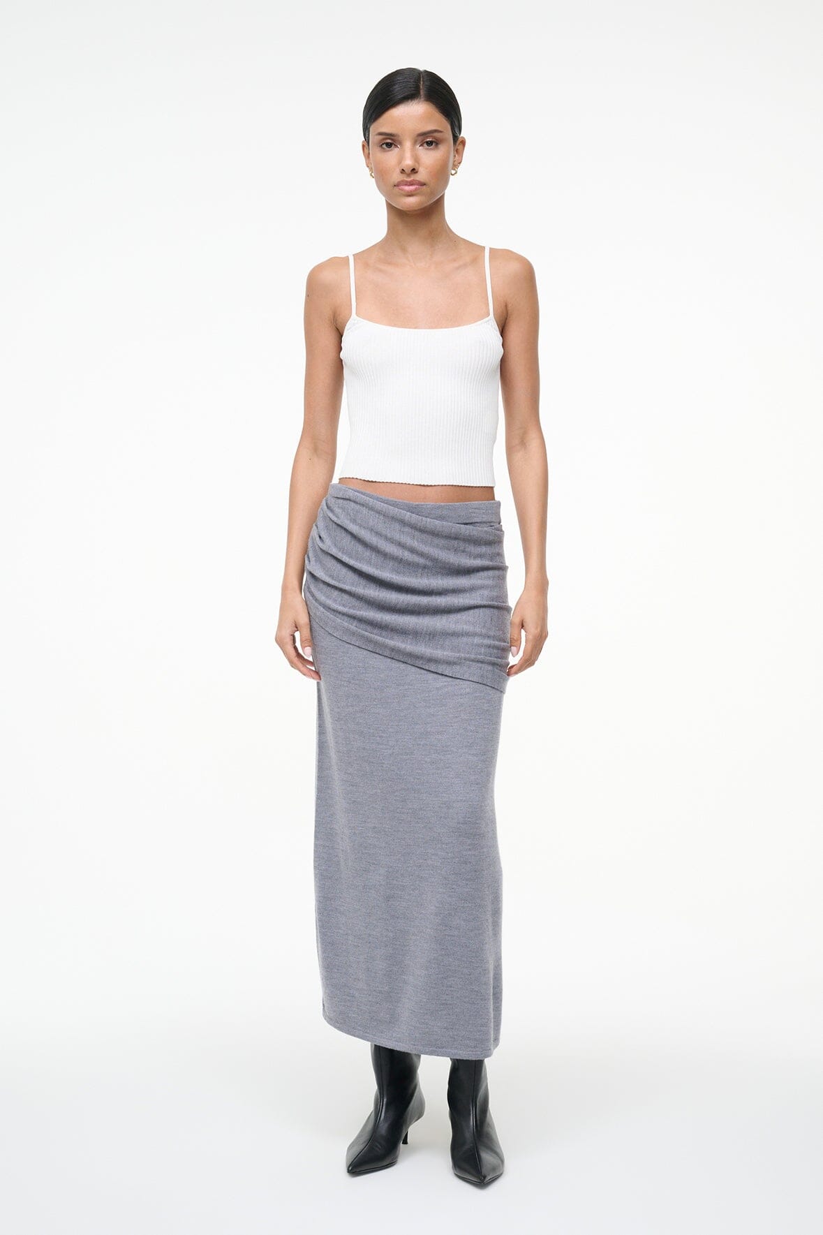 WILMA SKIRT | HEATHER GREY