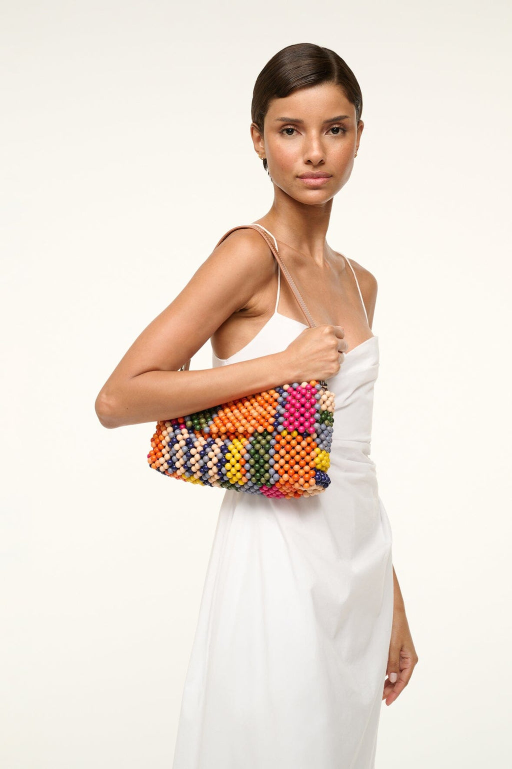 TIMMY SHOULDER BAG | MULTI BAYADERE STRIPE