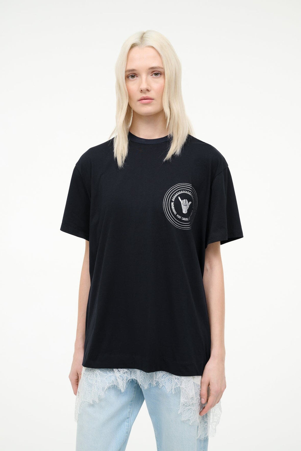 NEWPORT OVERSIZED TEE | GOOD VIBES