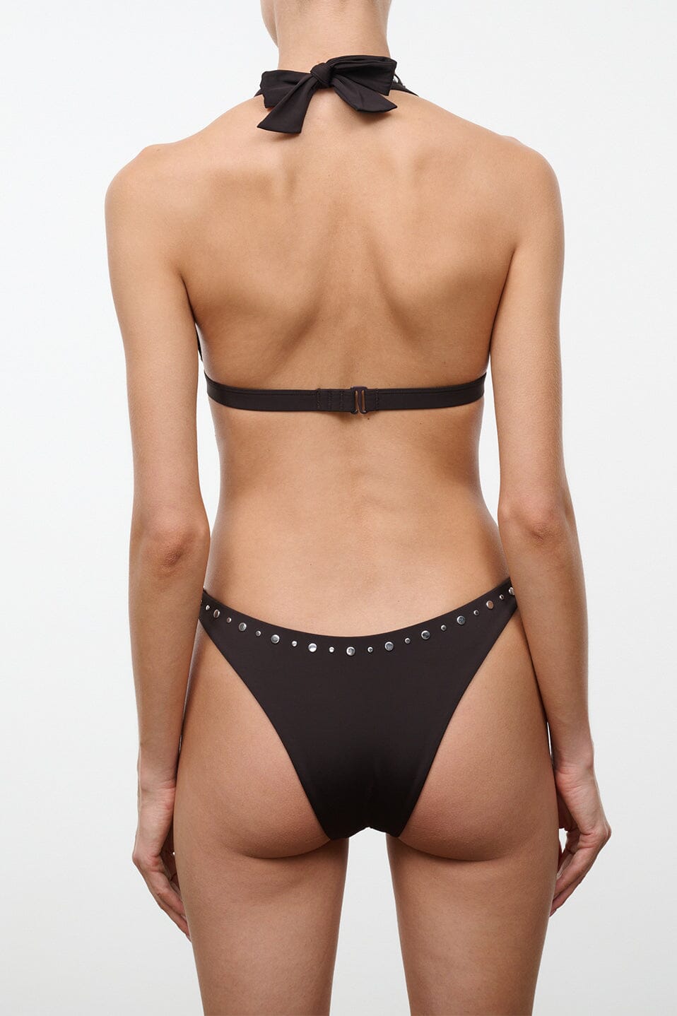 DANA BIKINI BOTTOM | ESPRESSO STUDS