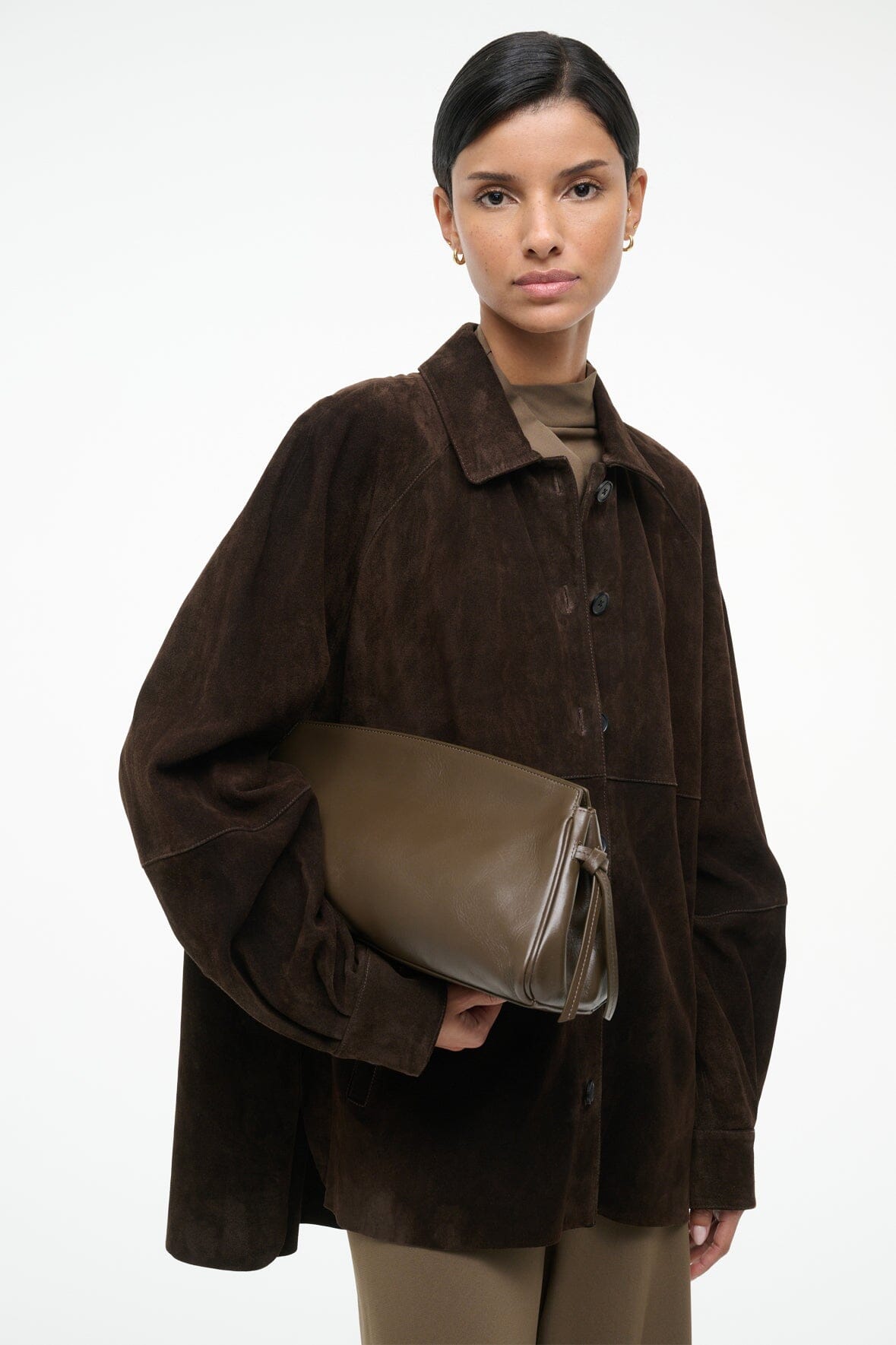 MAUDE SOFT CLUTCH | TRUFFLE
