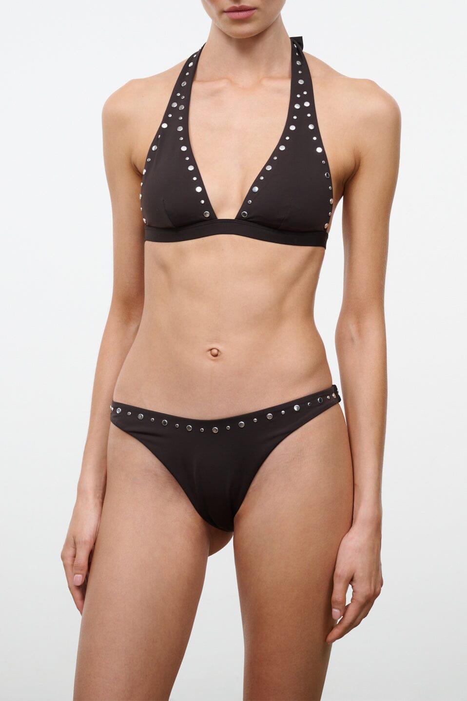 DANA BIKINI BOTTOM | ESPRESSO STUDS
